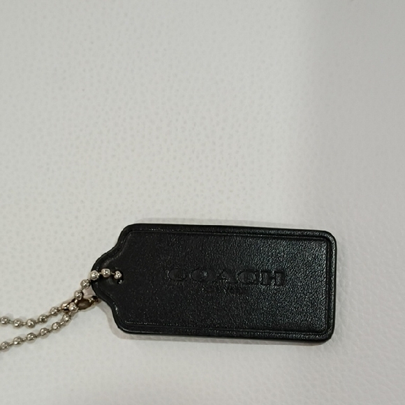 Coach Other - Coach Black Leather Hangtag